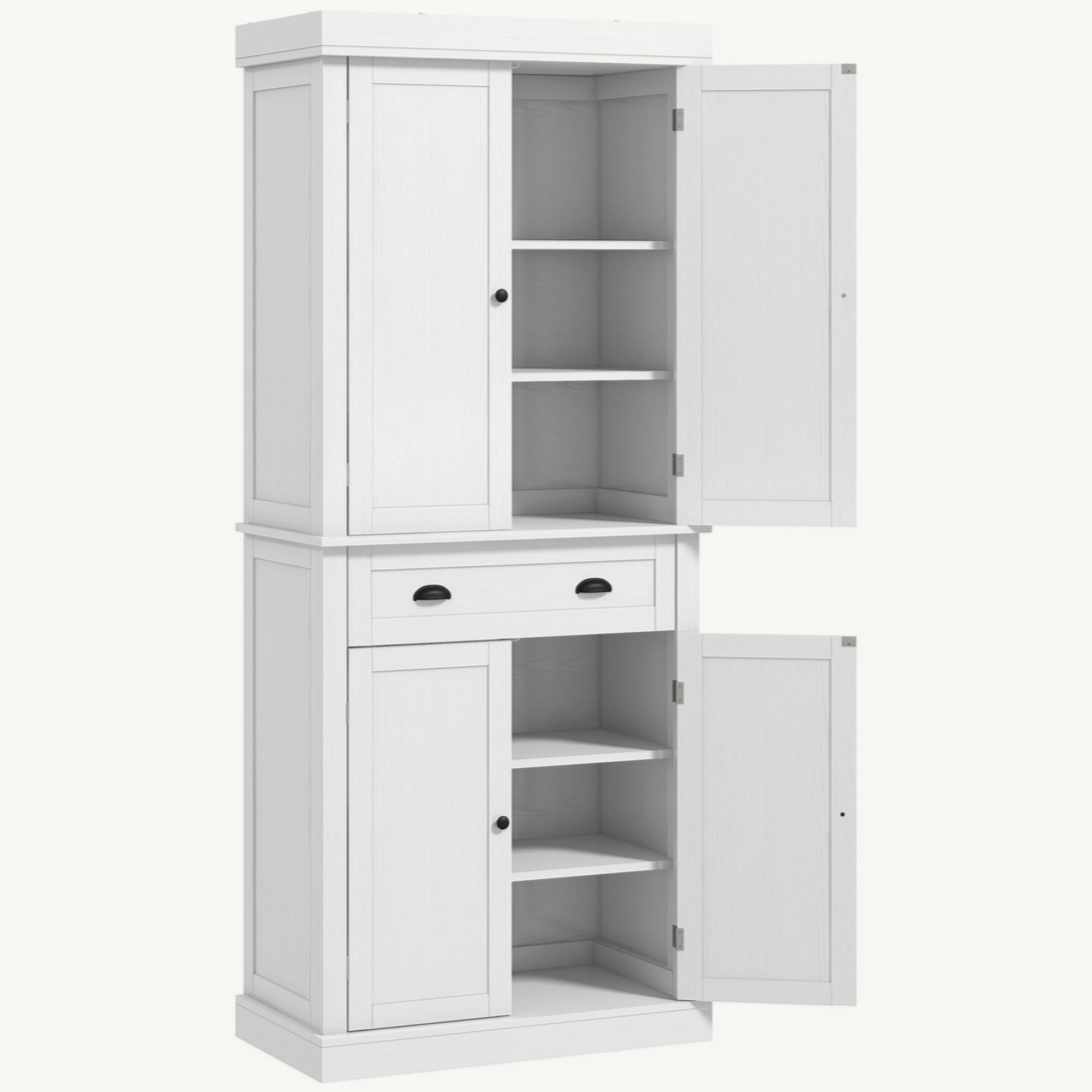 Highland Dunes 72.5" Kitchen Pantry Traditional Freestanding